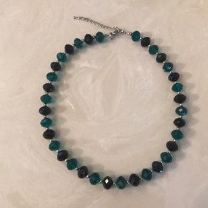 Black and emerald necklace